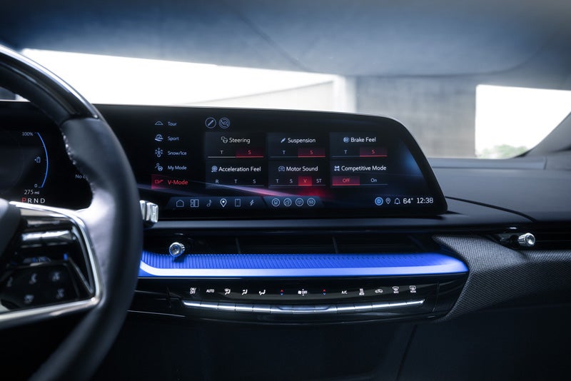 The 2026 OPTIQ-V Display Screen Displaying the V-Mode Settings | Marion Chevrolet Buick GMC Cadillac in Marion IL